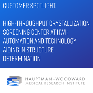 High-Throughput Crystallization Screening Center at HWI: Automation and Technology Aiding in Structure Determination