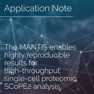 The MANTIS enables highly reproducible results for high-throughput single-cell proteomic SCoPE2 analysis